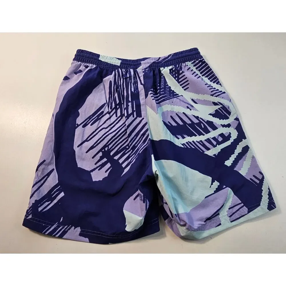 adidas Originals Adiplay Allover  Summer Shorts Unlined purple zip pocket S _